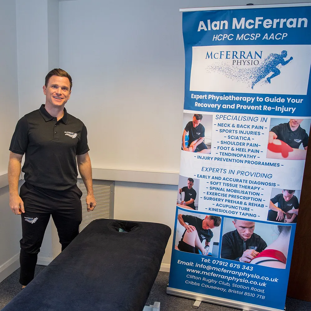 Alan McFerran, physiotherapist at McFerran Physio Bristol