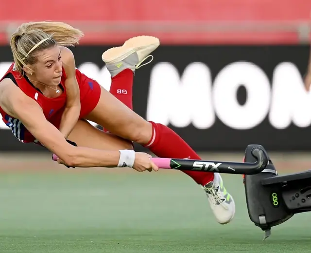 Lily Owsley in action for Great Britain